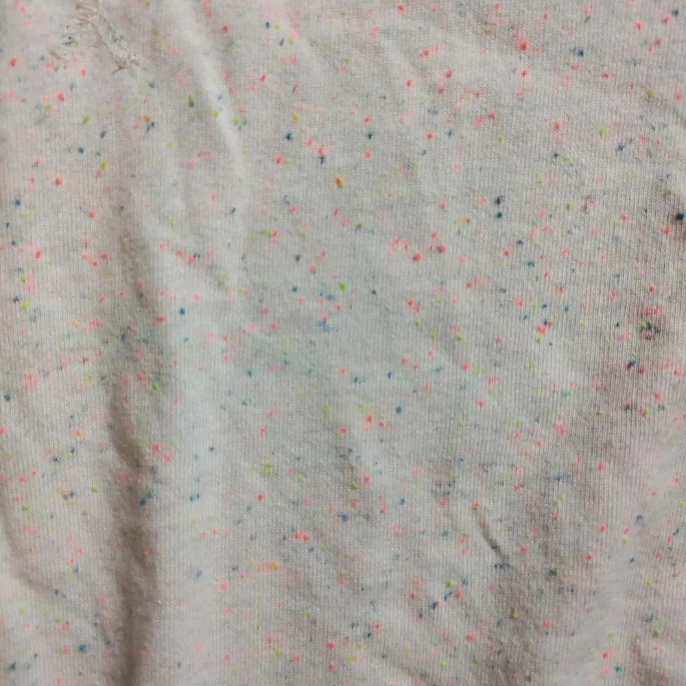 Tea Collection dress size 5 long sleeve cotton Cream rainbow speck Cotton Spring